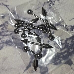 Silver Barbell Jewerly